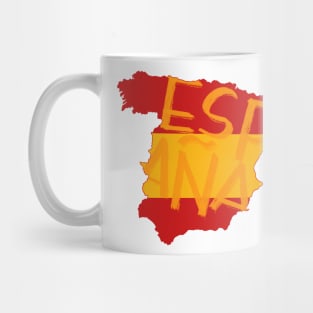 Spain country typography Mug